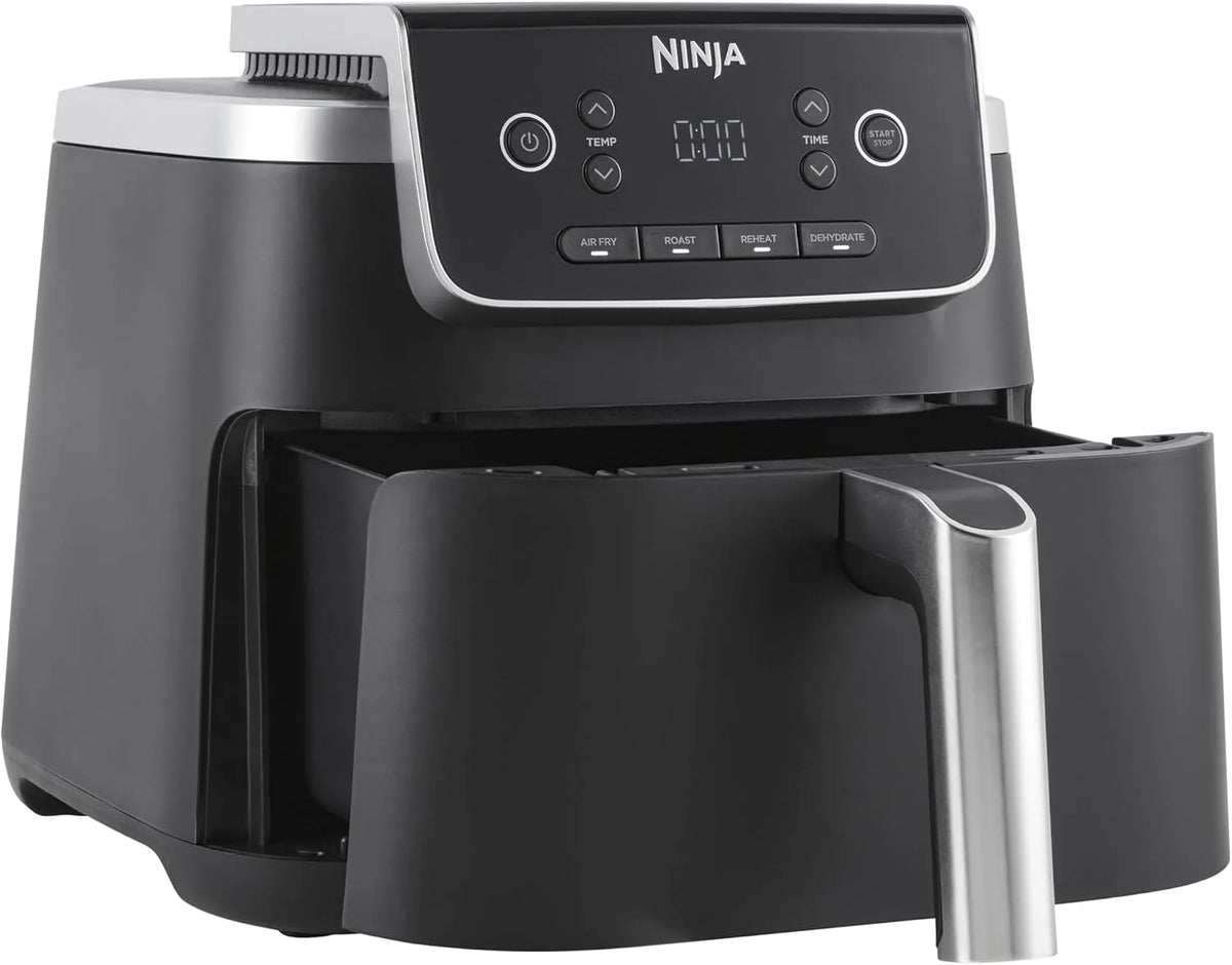 Ninja airfryer, 4,7 l, 2000 W, grillfunctie, Air Freyer Pro 4,7 l, koken 1-2 porties, lade met antiaanbaklaag en knapperige mand