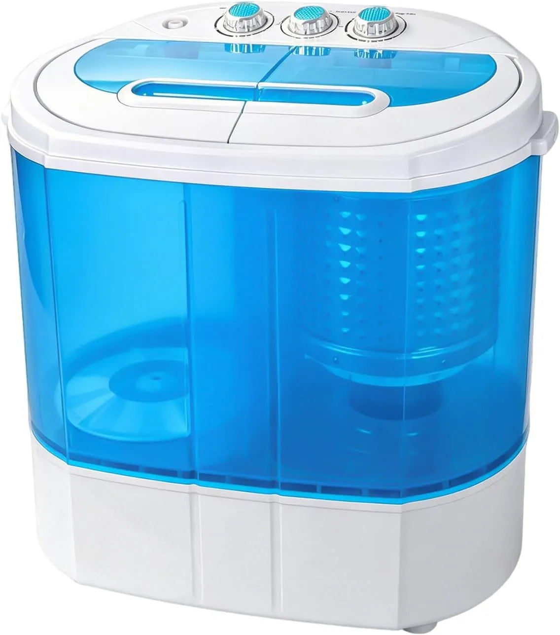 Wasmachine, 4,5 kg, SUPER DEAL Draagbare, compacte, dubbele mini-, zwenk- en wascombi