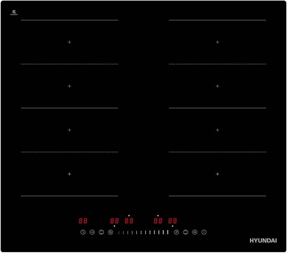 HIF60SRB00 inductiekookplaat, 7360 W, timer, Hyundai, touch-schuifregeling, booster prestatievergroting