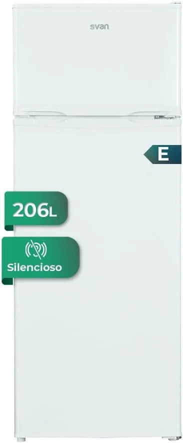 SF145501E koelkast, omkeerbare deur, Svan met 2 deuren, inhoud 206 liter, energie-efficiëntieklasse E