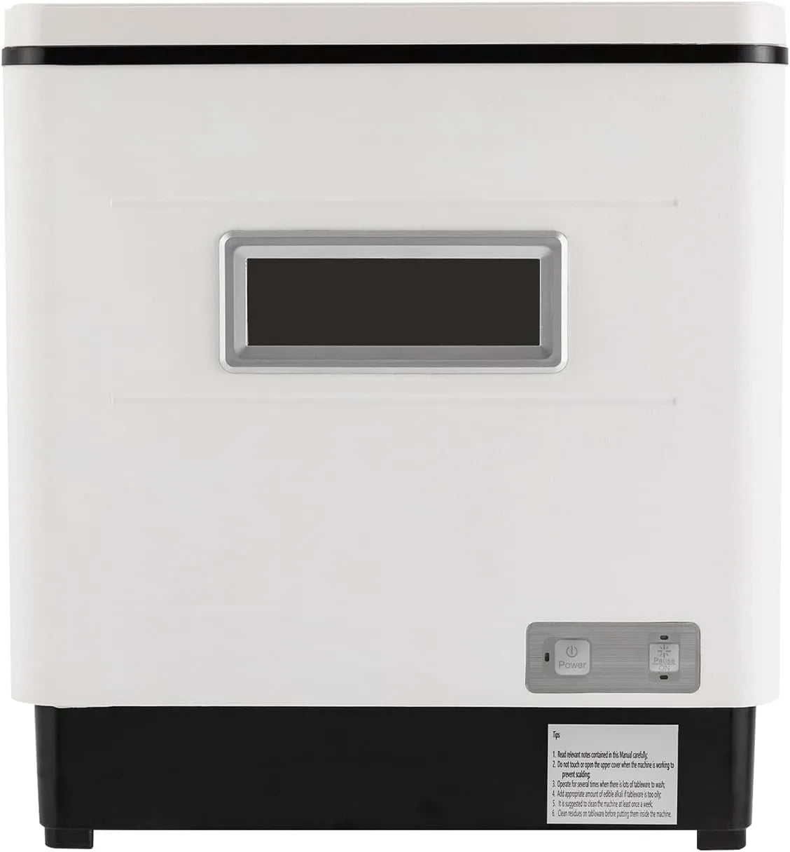 RVS 1500W vaatwasser, roestvrijstalen behuizing, Vaatwastafel Compacte Wit voor kleine keukens