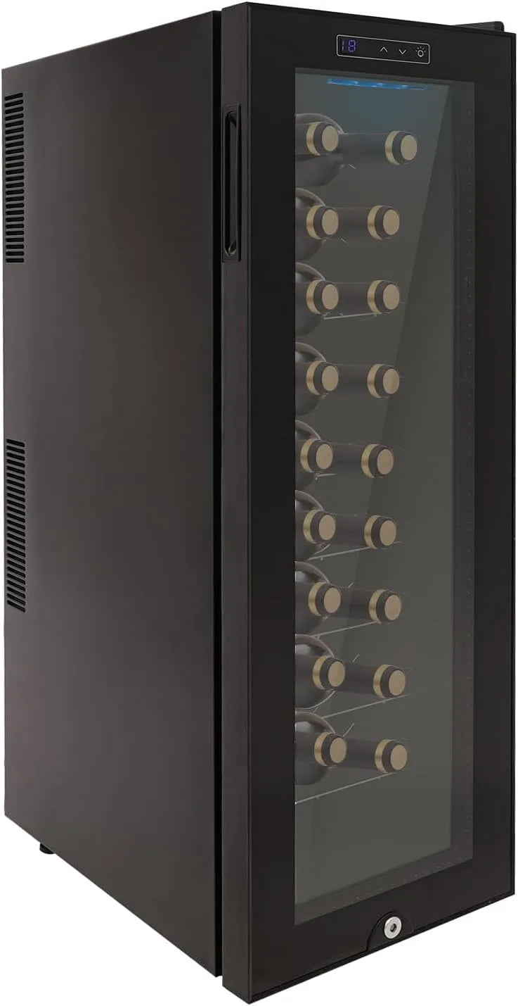 Wijnkoelkast, digitaal display, 90 liter met led-display, instelbare temperatuur