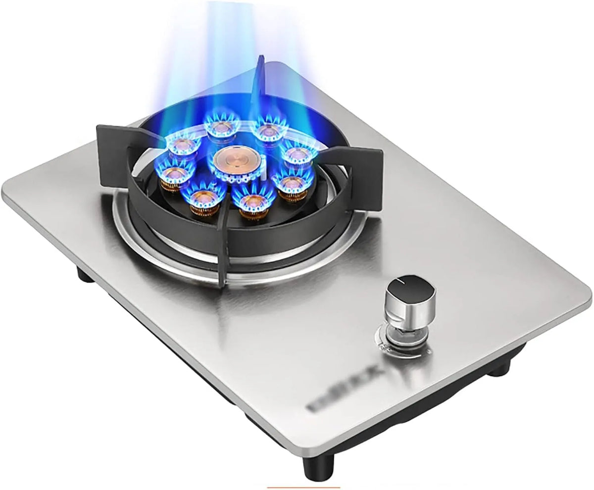 Gaskookplaat, IBOWZ Gasfornuis Ingebouwde, Koken op tafel, Thermokoppel Flameout Bescherming/Pulse Elektronische Ontsteking