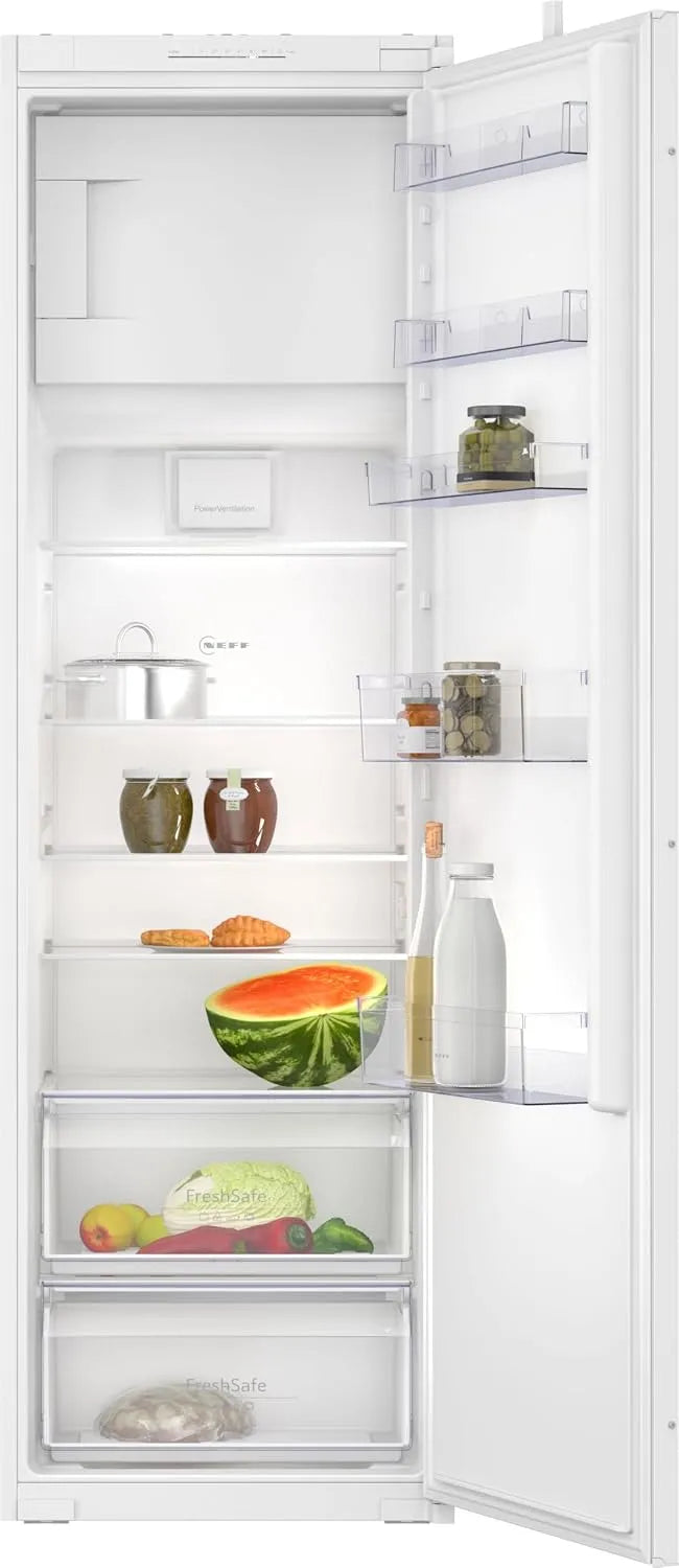 KI2821SE0 N 30 koel-vriescombinatie, 280 l, 246 l, 56 cm, volledig integreerbare inbouw-, netto-inhoud totaal: 280 l, netto-inhoud koelruimte: 246 l