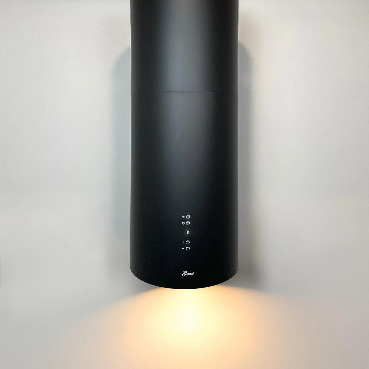 I 385 afzuigkap, 36 cm, 4 standen, digitaal display, GURARI Eilandkap GCH 36 BL Prime, rond eiland