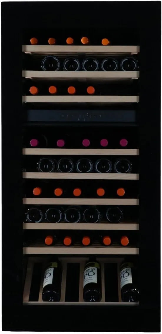 Wijnkoelkast, 56 cm, 122.1 x 59.2 x 56 cm, Cevedale Wijnklimaatkast Inbouw, 65 flessen, Wijnkast glazen deur