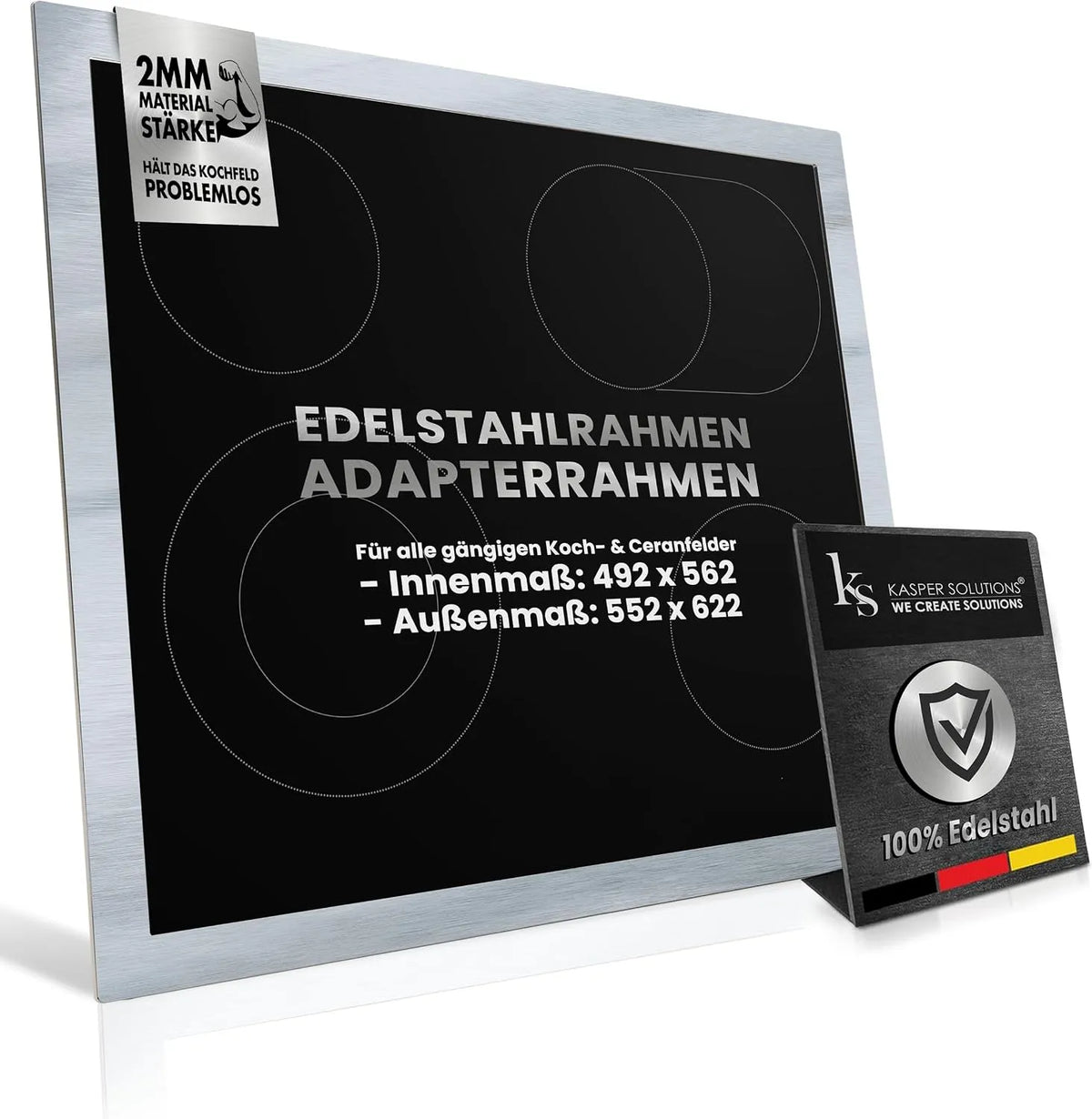 Kookplaat, 2,5 m, Adapter frame voor kookplaten, 100% geschikt voor uw, Adapter frame / surround