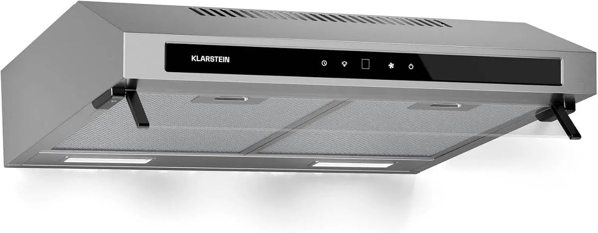 Klarstein afzuigkap, 60 cm, roestvrijstalen behuizing, Purista Force Onderbouw, Dubbele Motor