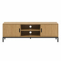 Mueble para TV de Madera y Metal con Puertas Correderas 150x40x50 cm