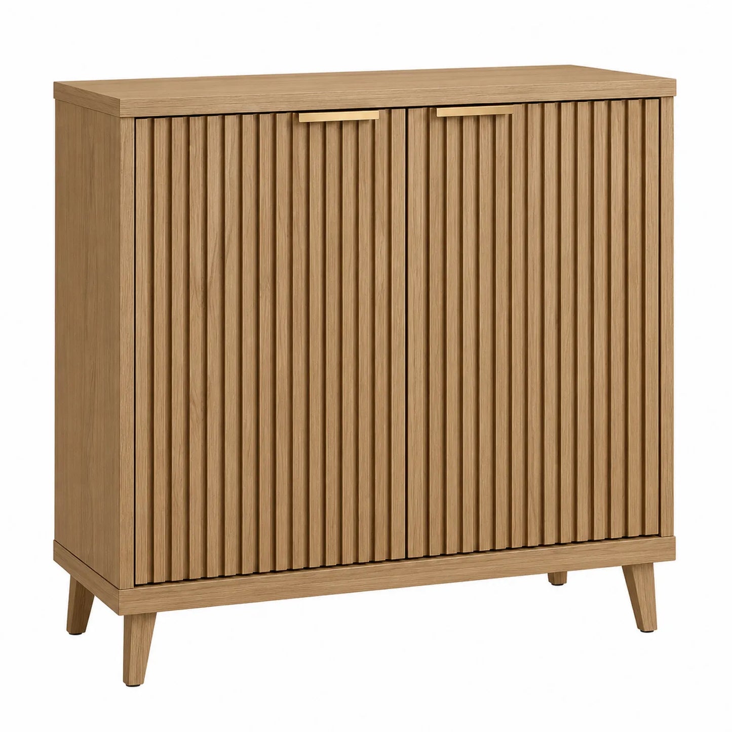 Aparador de madera de roble con puertas