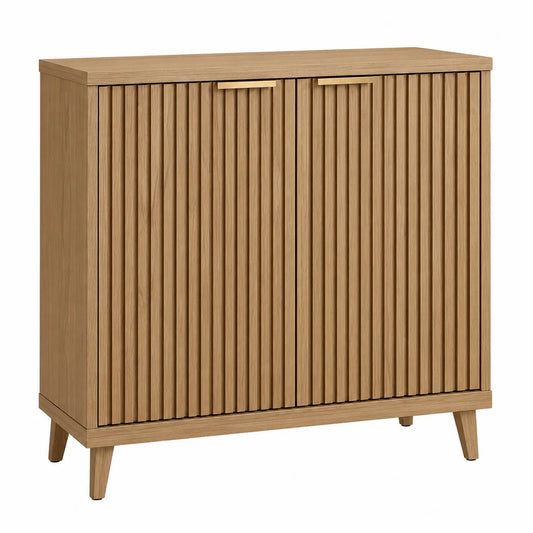 Aparador de madera de roble con puertas