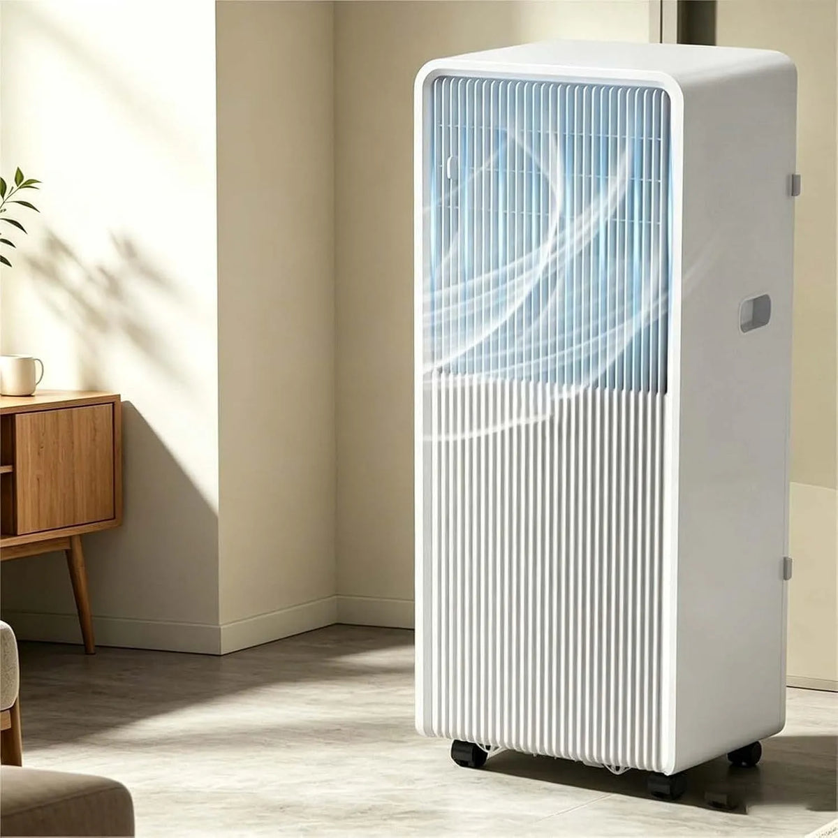 Airconditioner, invertermotor, koel- en verwarmingsfunctie, Mobiele Airco Unit, Inverter met Koelen, Ontvochtigen en Ventileren, Slimme Bediening
