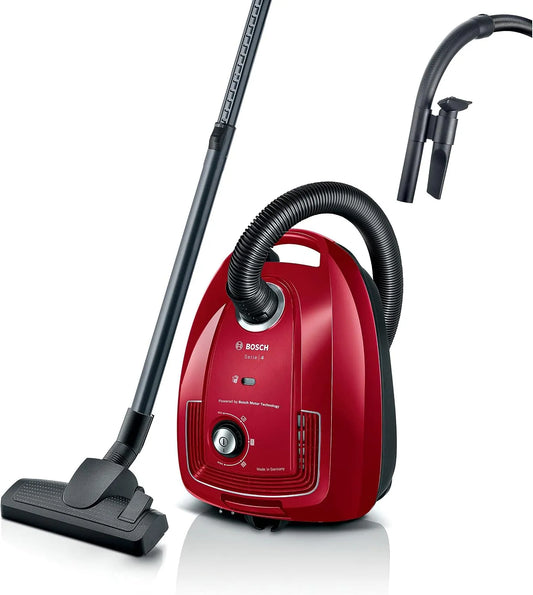 Bosch BGB38RD2 stofzuiger, Serie 4 met zak, duurzaam: gemaakt van 30% gerecycled plastic, hoge zuigkracht