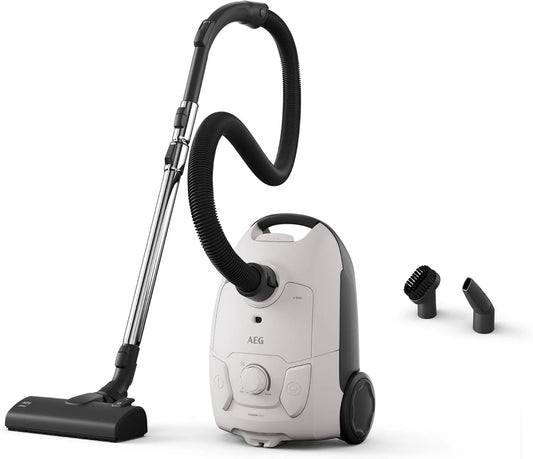 AEG AB51C1SW stofzuiger, 750 W, 78 dB, Clean 5000, Alle Vloertypes, Wasbare Filter, 8,5 Meter Actieradius, 3 liter Capaciteit