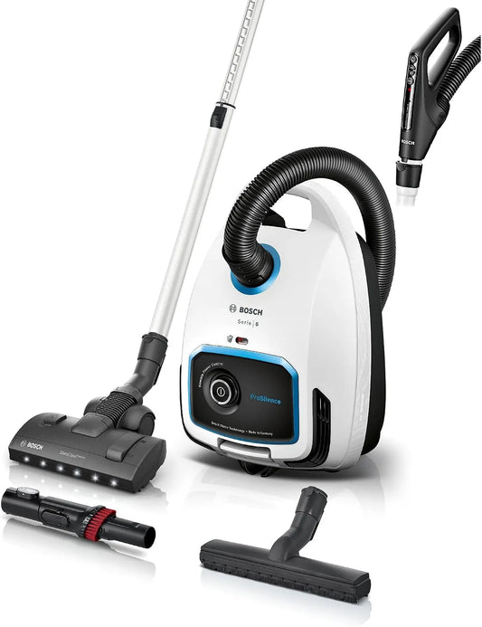Bosch BGB6SIL0L stofzuiger, 66 dB, HEPA-filter, stille werking, HEPA hygiënisch filter, 10 jaar motorgarantie