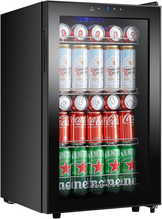 KRC-68GE koelkast, 38 dB, Kalamera Drank, kleine flessen met touch-bedieningspaneel, blauwe led-binnenverlichting