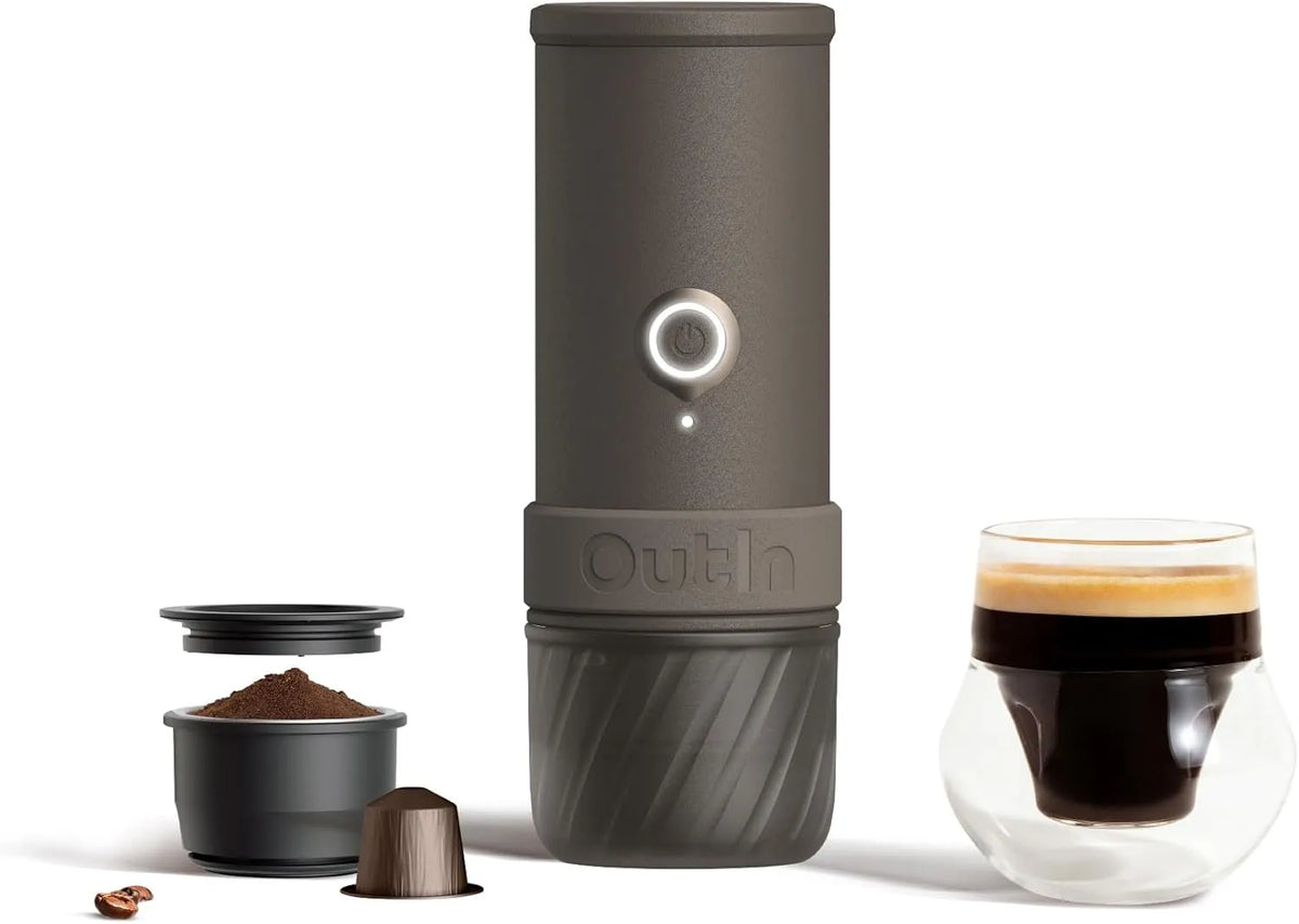 Espressomachine, OutIn Mino draagbare elektrische met zelfverwarming