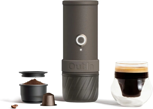 Espressomachine, OutIn Mino draagbare elektrische met zelfverwarming