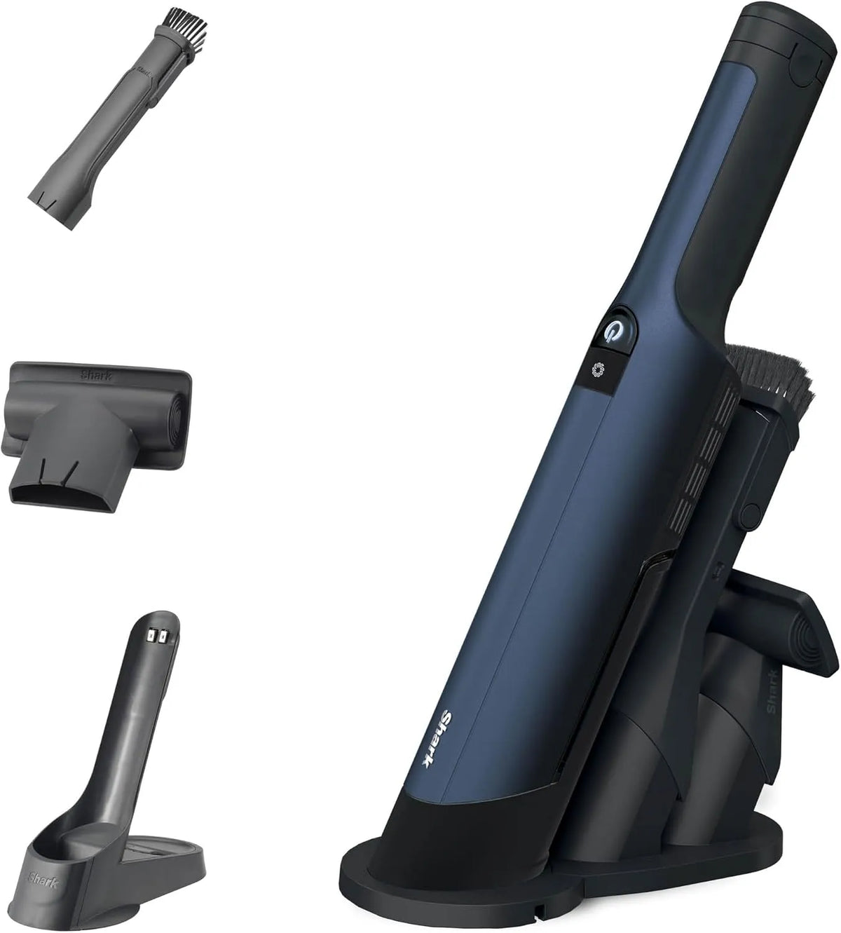 WV270EU handstofzuiger, SHARK WandVac 2.0 Draadloze Blauw, compacte snoerloze reiniging met zuigmond