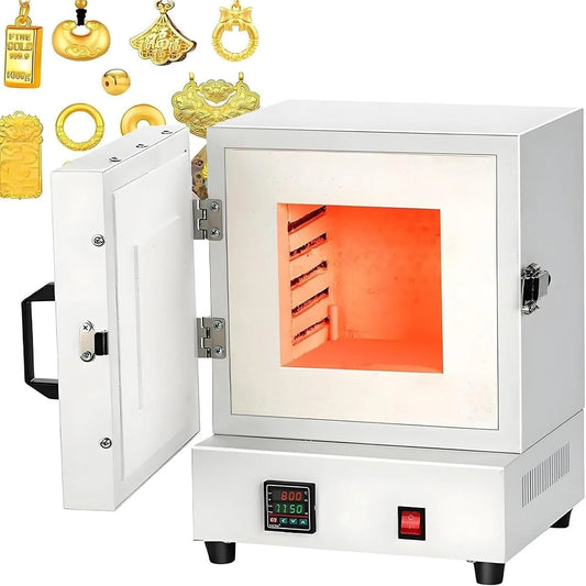Elektrische oven, 2000 W, Tafelmodel laboratoriummoffeloven, intelligente van 2000 W, metaalgieten en keramiek