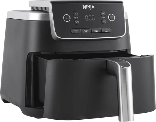 Ninja airfryer, 4,7 l, 2000 W, grillfunctie, Air Freyer Pro 4,7 l, koken 1-2 porties, lade met antiaanbaklaag en knapperige mand