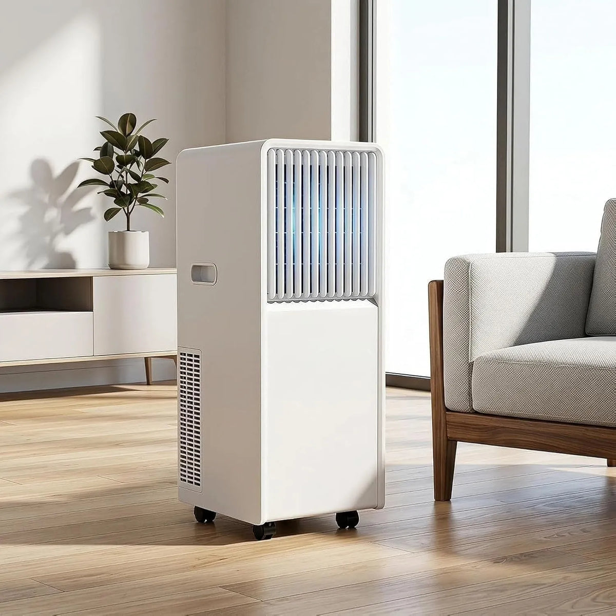 Airconditioner, 14000 BTU, wifi-bediening, stille werking, koeling met temperatuur- en ventilatorregeling