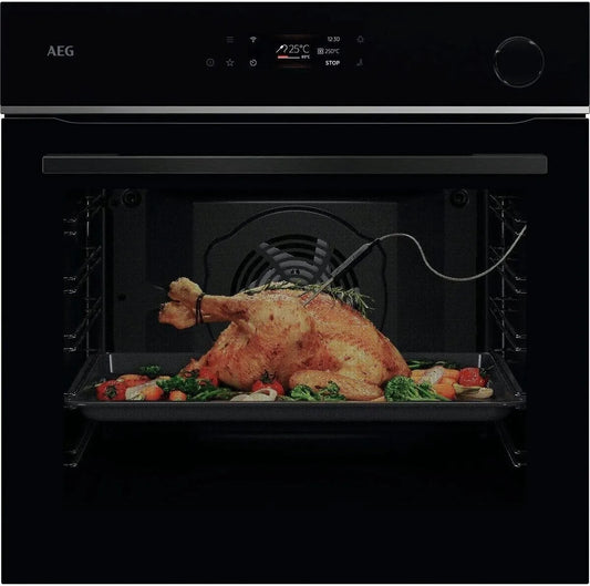 AEG TR7PB63ZSB elektrische oven, wifi-bediening, digitaal display, Wifi inbouwoven, serie 7 TFT Full Touch kleurendisplay met kookassistent