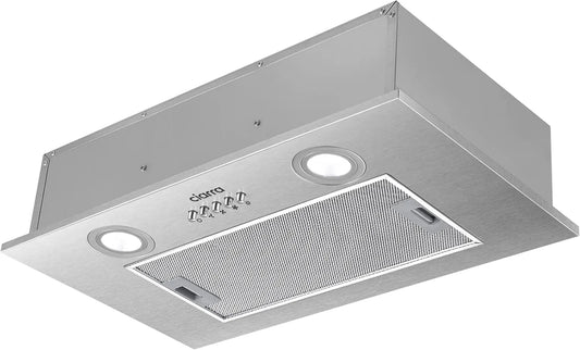 CBCS5913A afzuigkap, 300m3/h, 52 cm, roestvrijstalen behuizing, keukenventilatie met instelbare afzuigstanden