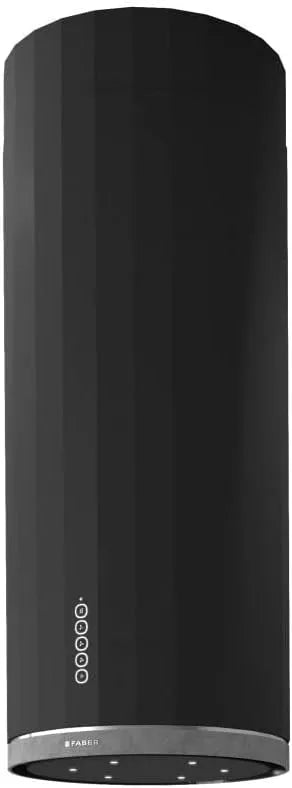 Afzuigkap, 37 cm, FABER Corinthia eiland donkergrijze afwerking en beton 37 cm