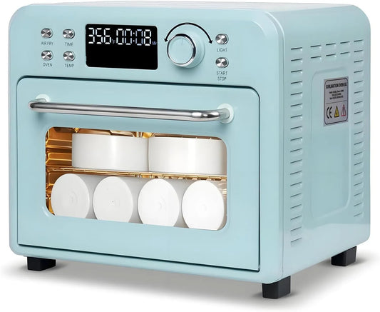 Elektrische oven, 1400W, digitaal display, heteluchtfunctie, Sublimatieoven met grote capaciteit van 30 liter, waterflessen en borden. 16L