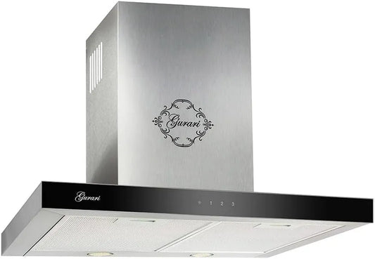 GCH 462 IS afzuigkap, 1000 m3/h, 60 cm, roestvrijstalen behuizing, GURARI 60 cm Prime wandmontage van roestvrij staal glas met afstandsbediening