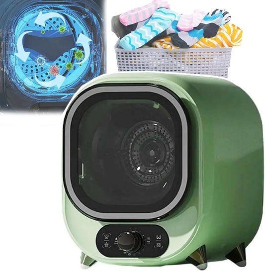 Wasdroger, stille werking, Mini-Droger, 18 Liter Capaciteit, Koude Lucht/Warme Lucht, 360° Blauw Licht Deactivering