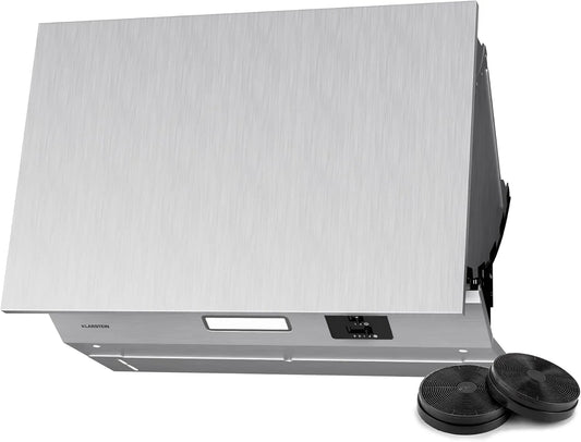 Klarstein afzuigkap, 60 cm, Swift Square Onderbouw-, Energie-efficiëntie C, Dubbele motor, Touch-bediening