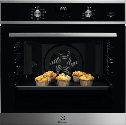 Electrolux EOD5H40X elektrische oven, 569 mm, 589 x 596 x 569 mm, roestvrijstalen behuizing, stoomfunctie, Serie 600 Elektrische inbouwoven met stoom