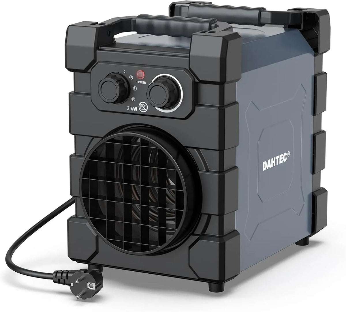 Ventilator, 3000W, 3000W Commerciële Elektrische verwarmer, ECO & Zwaar Belastbaar, Thermostaat & Oververhittingsbeveiliging, voor Bouwplaats