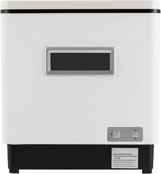 RVS 1500W vaatwasser, roestvrijstalen behuizing, Vaatwastafel Compacte Wit voor kleine keukens