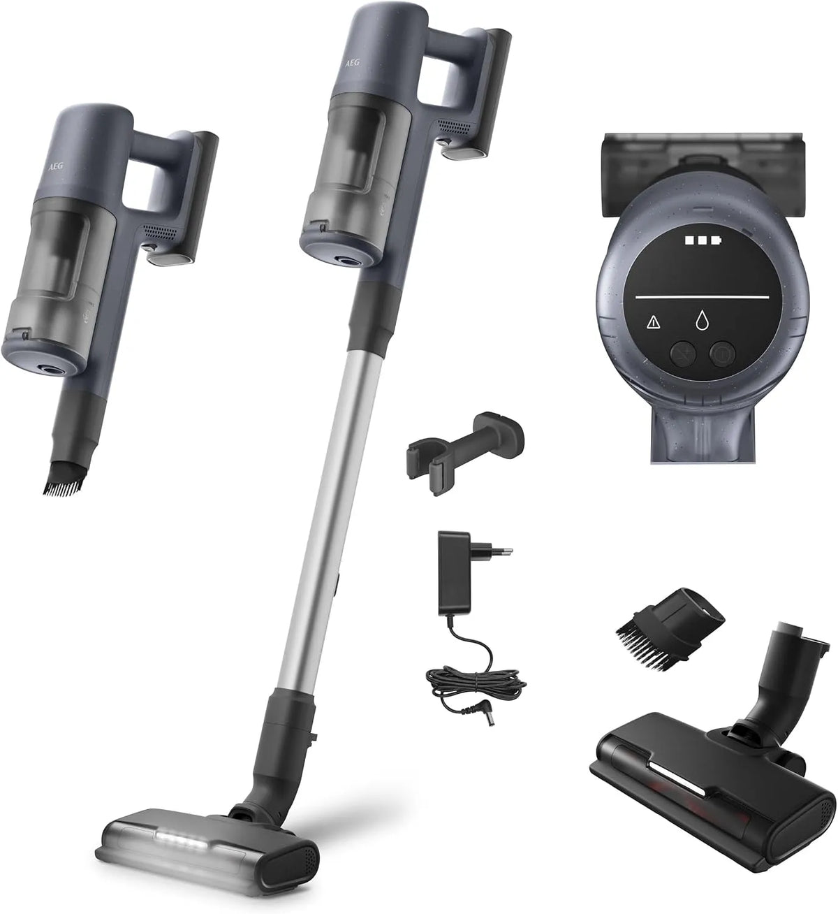 AEG AP61CB21DB 0.6L steelstofzuiger, 40 min, Clean 6000 Draadloze Stofzuiger, BLDC-motor, UltimatePower Mondstuk, Cyclonisch Systeem