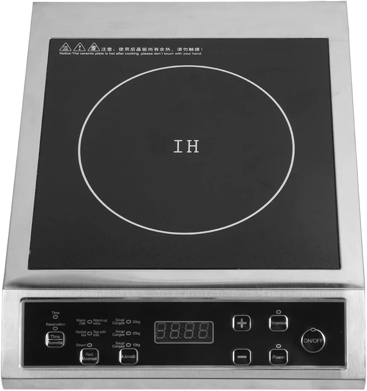 Inductiekookplaat, 3500 W, touchbediening, Generic Draagbare van 3500 W, EU-stekker 220V