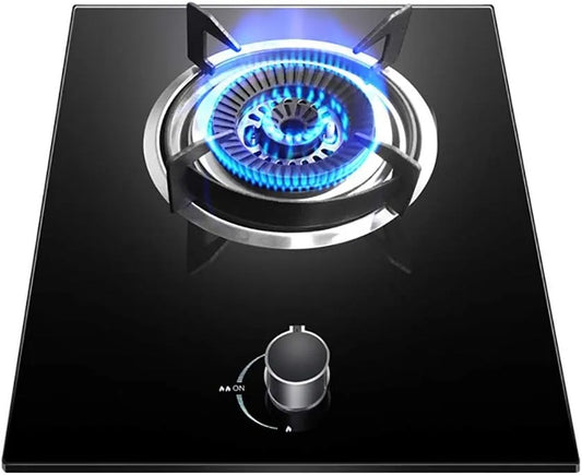 4.5KW gaskookplaat, IBOWZ Branders Desktop/Embedded Single Cooker Gas Cooktop, LPG/NG Dual Fuel Fornuis Gasfornuis, Energie Klasse A