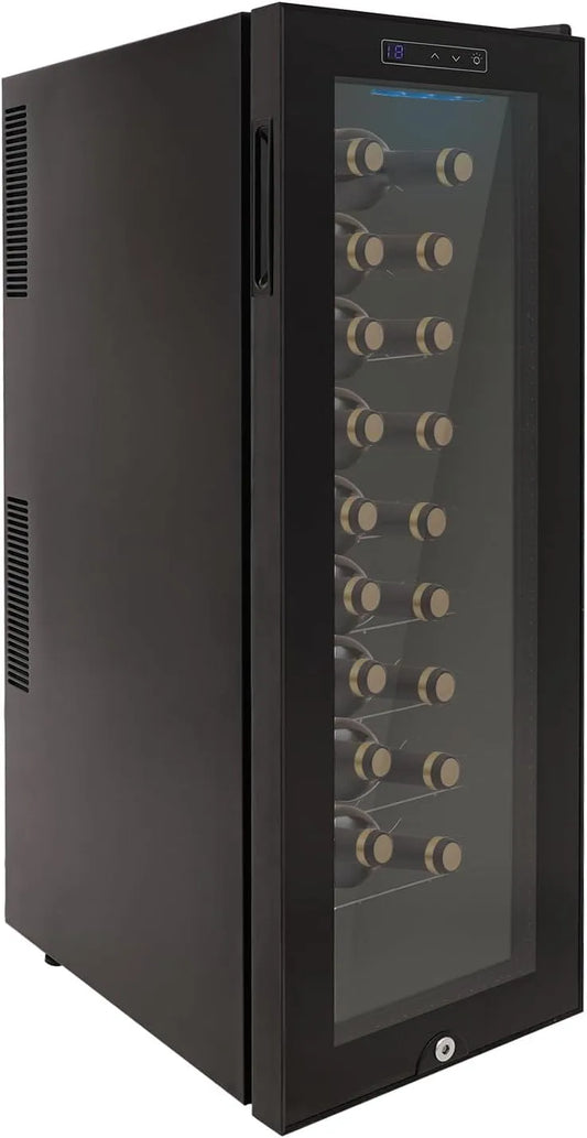 Wijnkoelkast, digitaal display, 90 liter met led-display, instelbare temperatuur