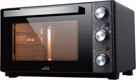 Elektrische oven, 41 cm, 54 x 34,5 x 41 cm, heteluchtfunctie, kleine keuken, convectie met stalen behuizing