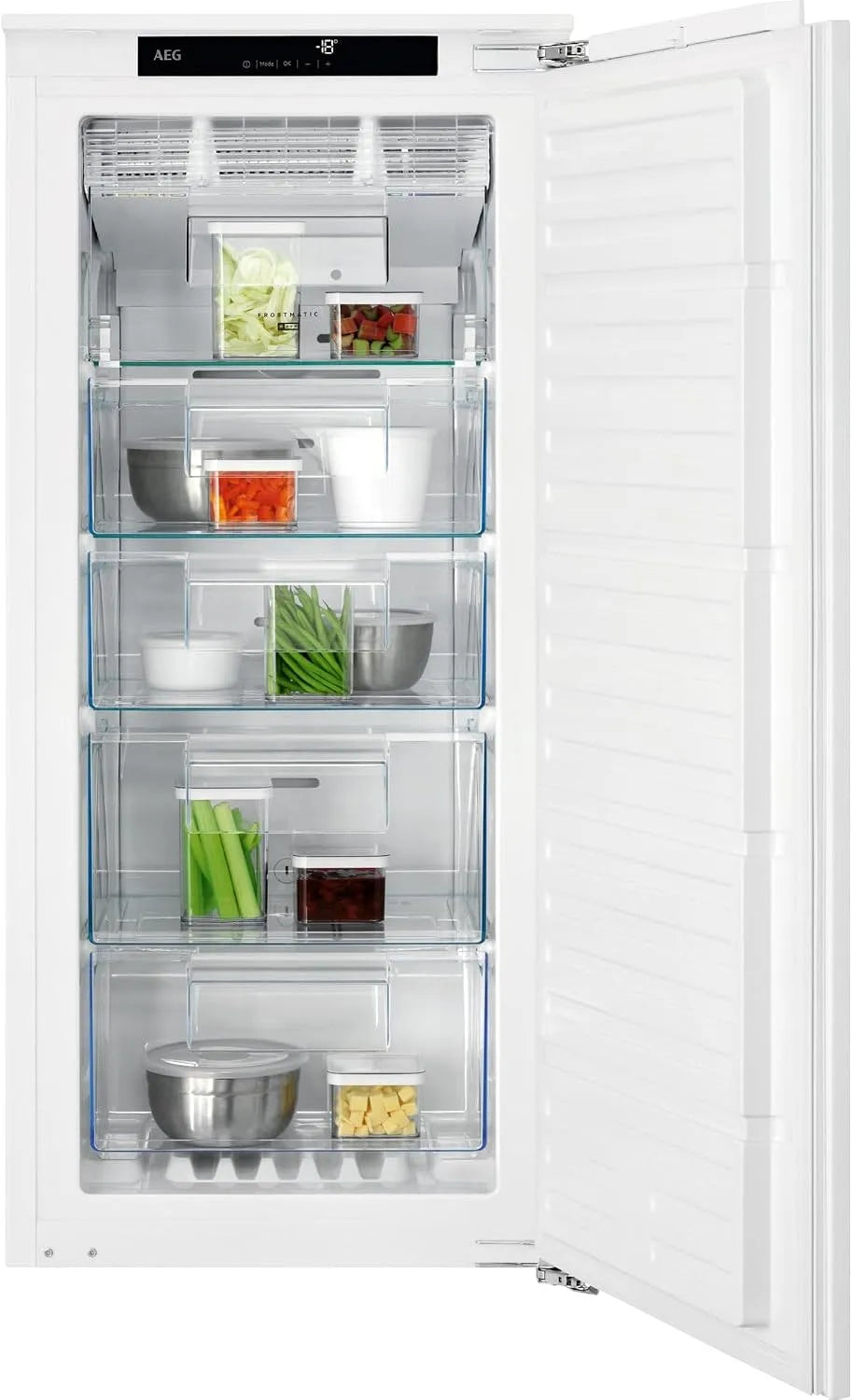AEG TAB7N12EF vriezer, Verticale 122L Wit, diepvriesopslag met temperatuurregeling