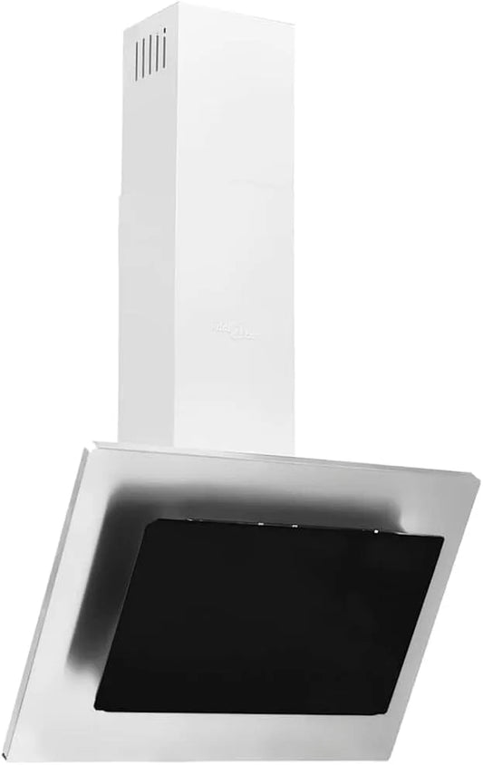 Afzuigkap, 60 cm, roestvrijstalen behuizing, gehard glas, vidaXL Wand 60 cm roestvrij staal gehard glas zilverkleurig