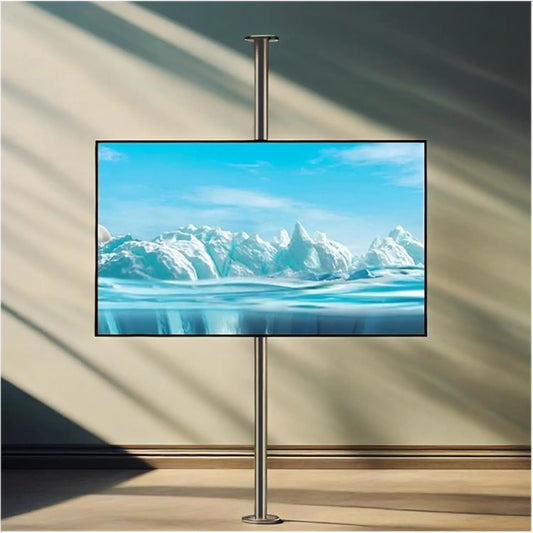 LCD TV-frame vloerstandaard, 75 inch, 75inch, digitaal display, Verstelbare plafond TV-beugel, draaibare tv-kast voor scheidingswand, draaibare voet