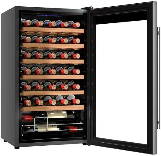 Cecotec wijnkoelkast, roestvrijstalen behuizing, digitaal display, Bolero Grandsommelier 34030, roestvrij staal, touch-bediening