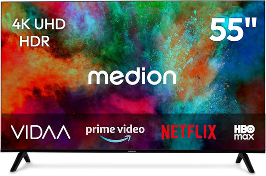 MD855201 MEDION 138 Smart TV, 138.8 cm, HDR10, Bluetooth-connectiviteit