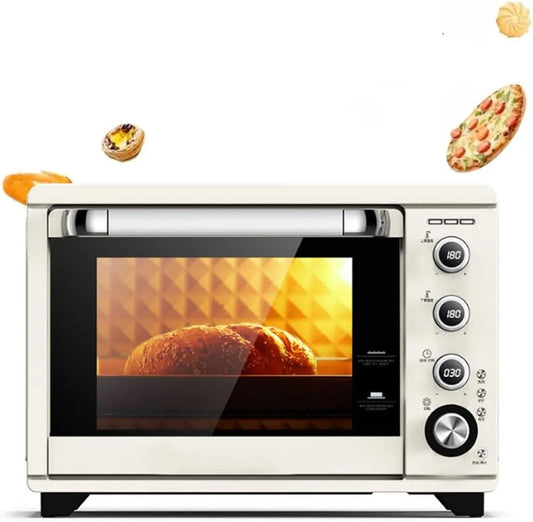 Pizzaoven, 1800w, roestvrijstalen behuizing, timer, 1800w Commerciële Single Deck Pizza Oven, Aardappel Brood Cakes Taarten Bakmachine Aanrecht Oven