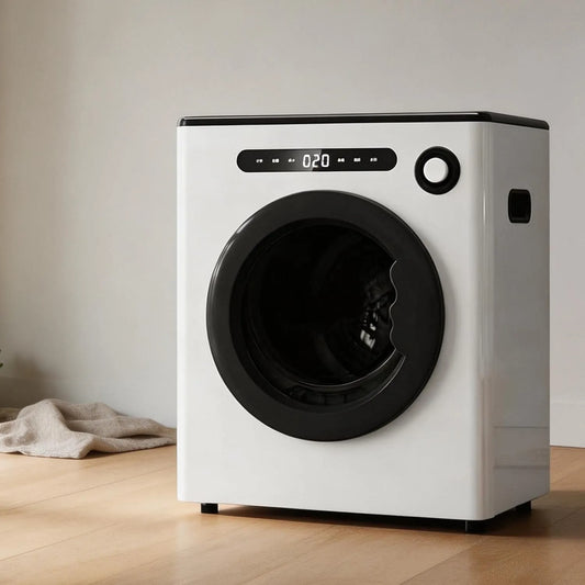 Compacte Vrijstaande Droger, touchbediening, digitaal display, Ventileerde Droger 4 Kg, Slim Drogen, Voor Appartementen, Thuis White