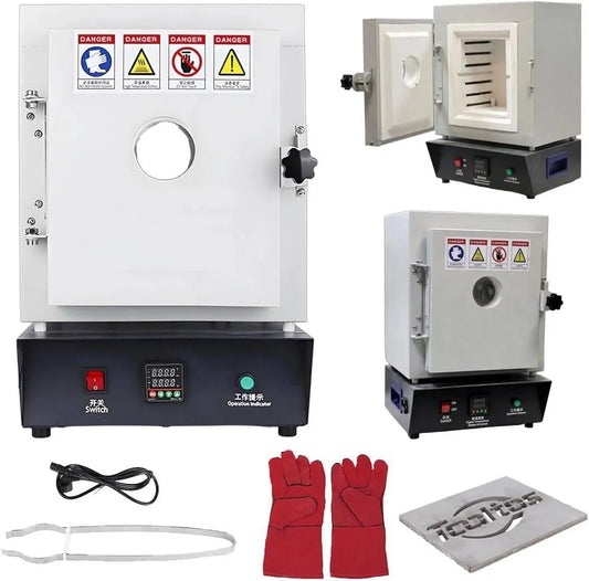 Elektrische oven, Compacte, multifunctionele mini-oven voor aardewerk en glaswerk, betrouwbare verwarmingsprestaties