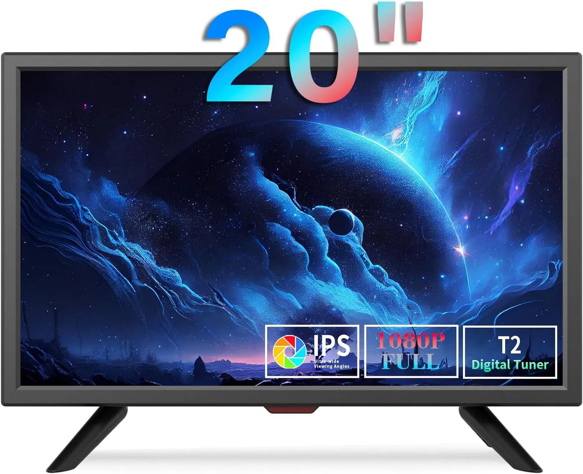 DVB-T2 KCR 20, 20 Inch, 1440 x 900, Inch Freeview-kabel-tv, Ingebouwde Digitale -tv-tuner, HDMI/VGA-ingang, Resolutie 1440 x 900